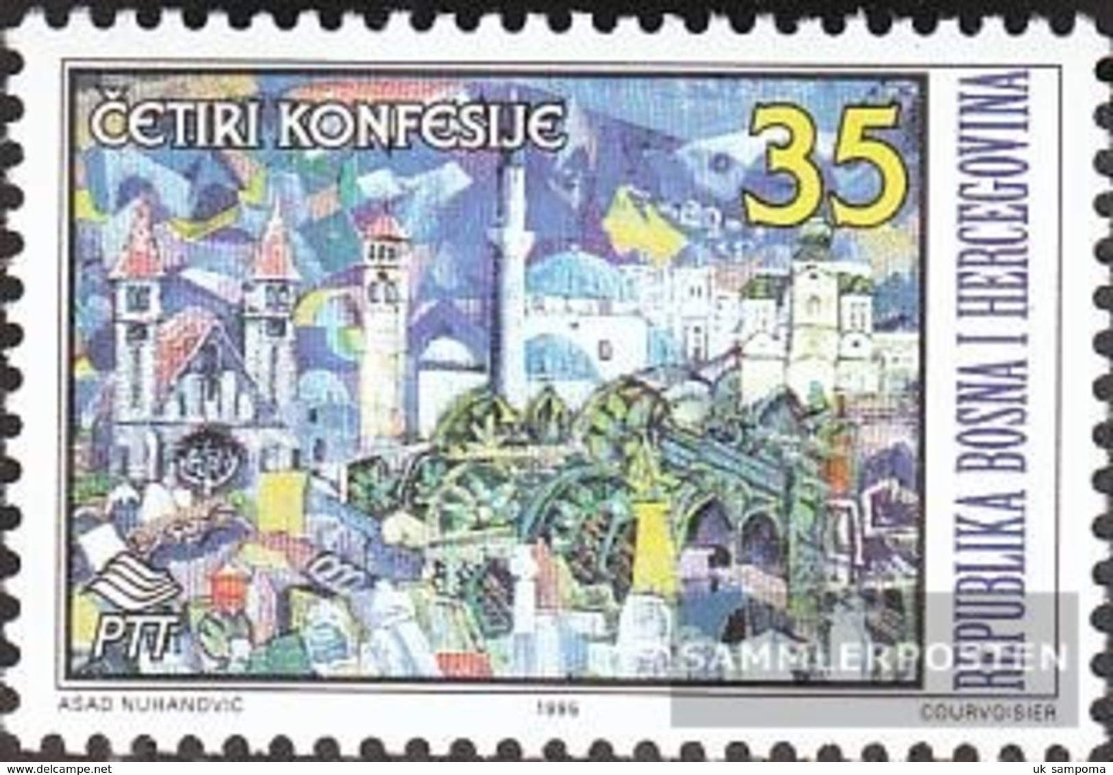 Bosnia-Herzegovina 39 (complete Issue) Unmounted Mint / Never Hinged 1995 Cohabitation Of 4 Religions - Bosnie-Herzegovine