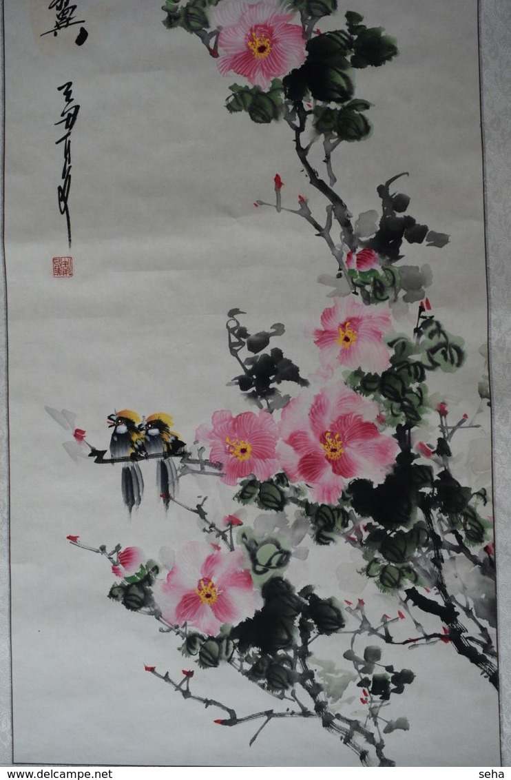 Peinture à L’encre - Papier, Soie - Chine - Fin Du XXe Siècle - Art Asiatique