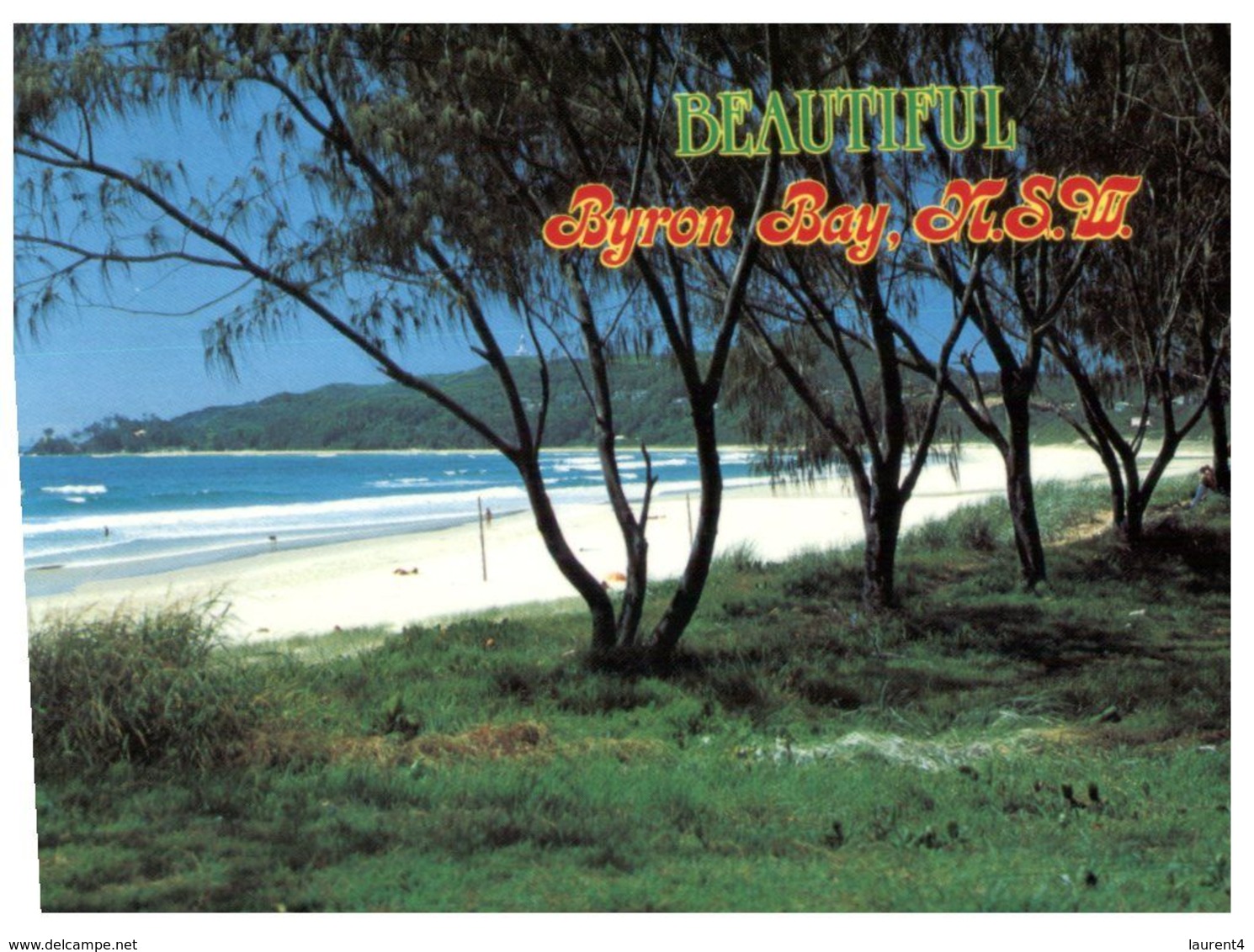(B 12) Australia - NSW - Byron Bay Beach With Stamp - Autres & Non Classés