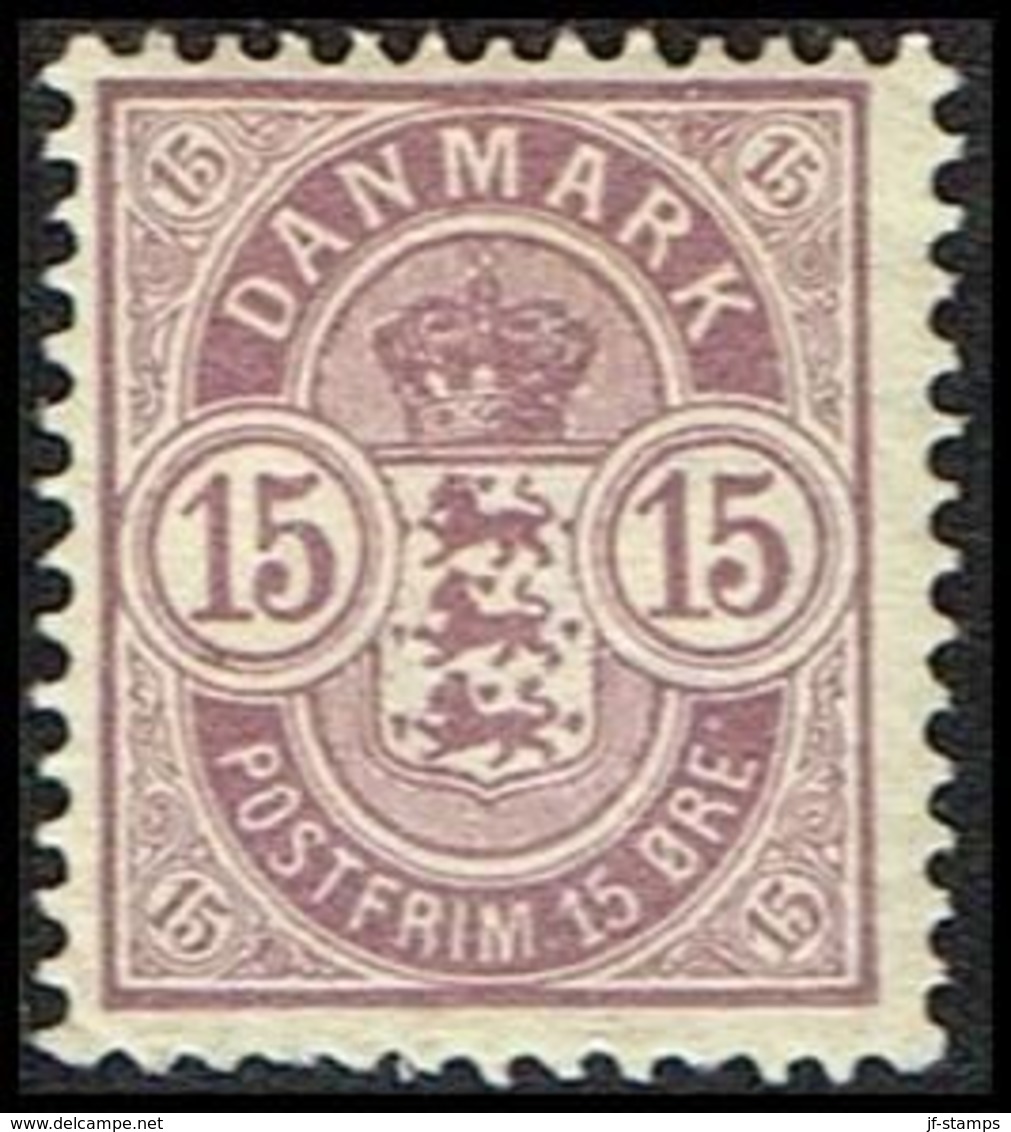 1902. Coat-of Arms. 15 Øre Lilac   (Michel 38) - JF362835 - Nuovi