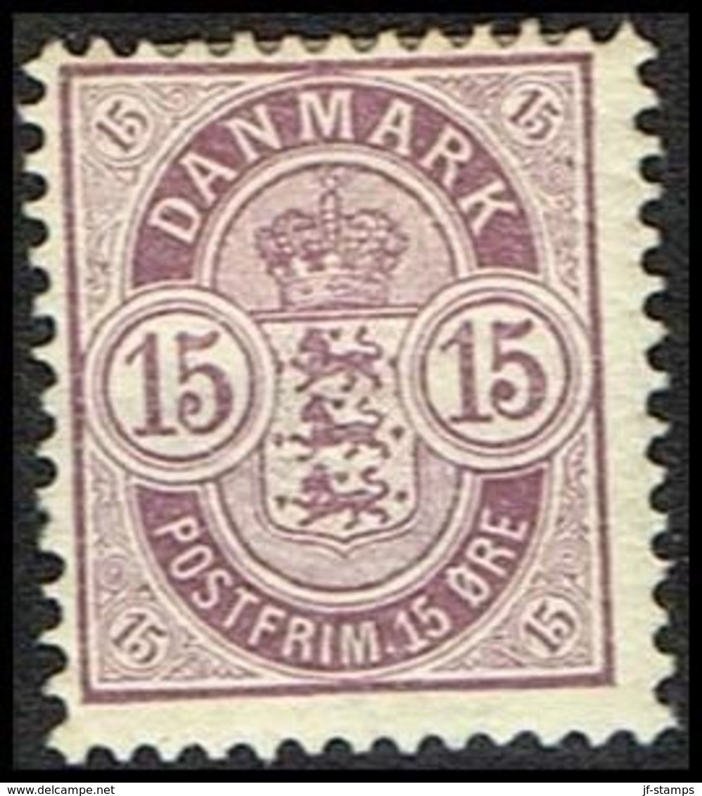 1902. Coat-of Arms. 15 Øre Lilac   (Michel 38) - JF362836 - Nuovi