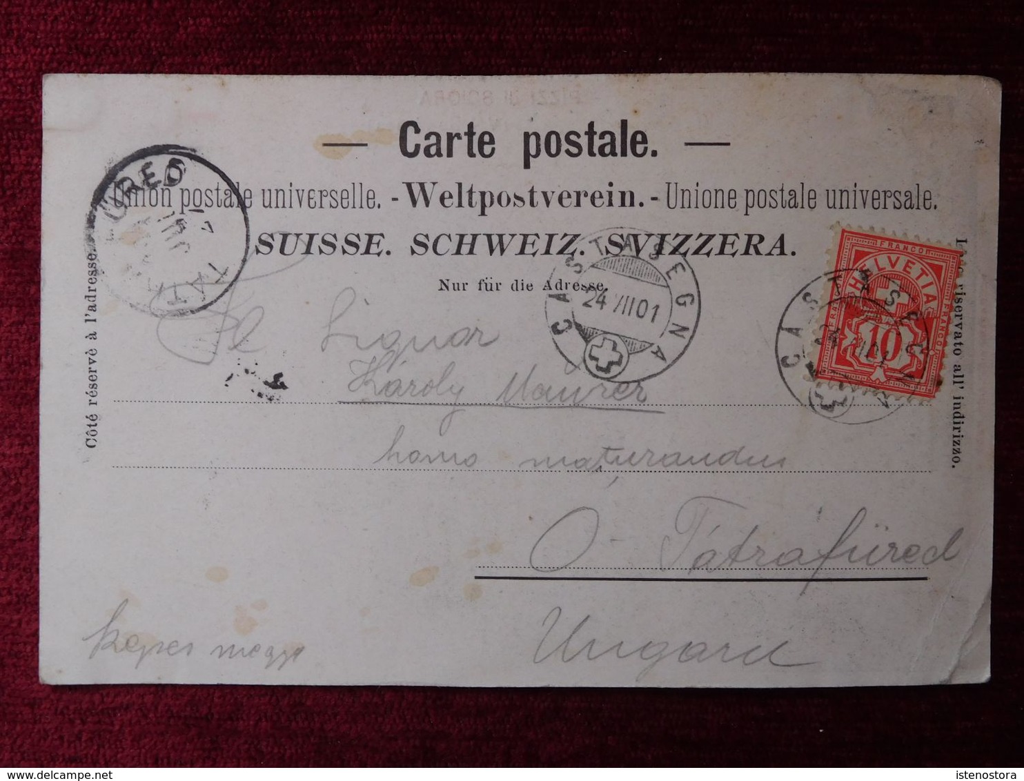 SWITZERLAND / PIZZI DI SCIORA / 1901 (AB31) - Other & Unclassified