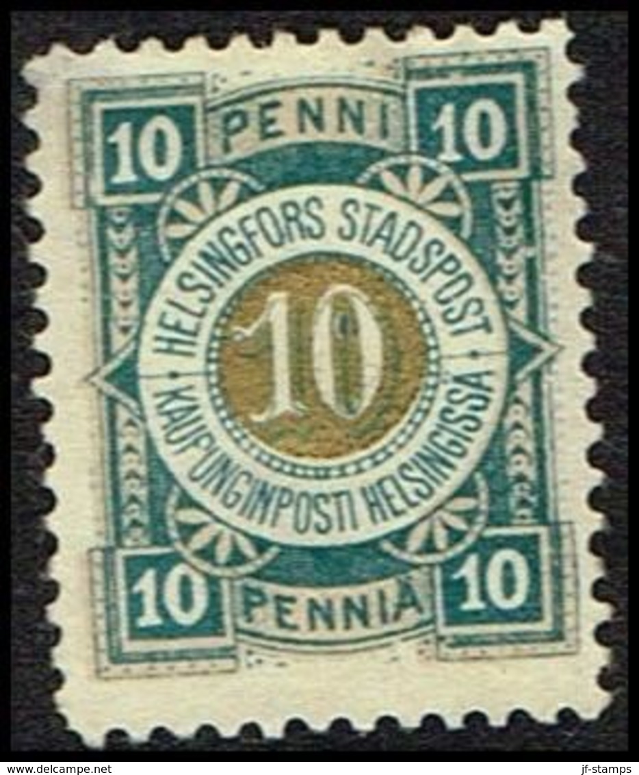 HELSINGFORS STADSPOST 10 PENNI. () - JF362622 - Local Post Stamps