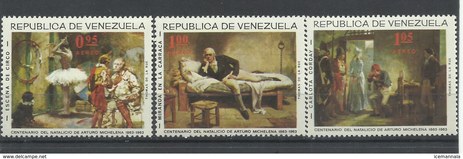 VENEZUELA  YVERT  AEREO   885/87    MNH  ** - Venezuela