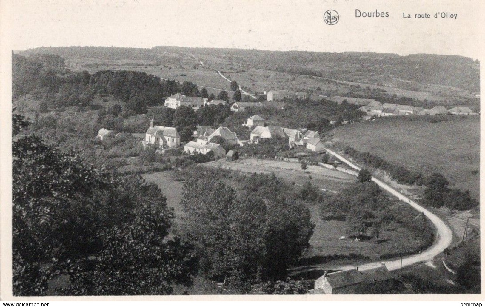 CPA NELS - DOURBES - EDIT. GERAIN-DELOBES - LA ROUTE D'OLLOY - NON CIRCULEE - NEUVE. - Viroinval