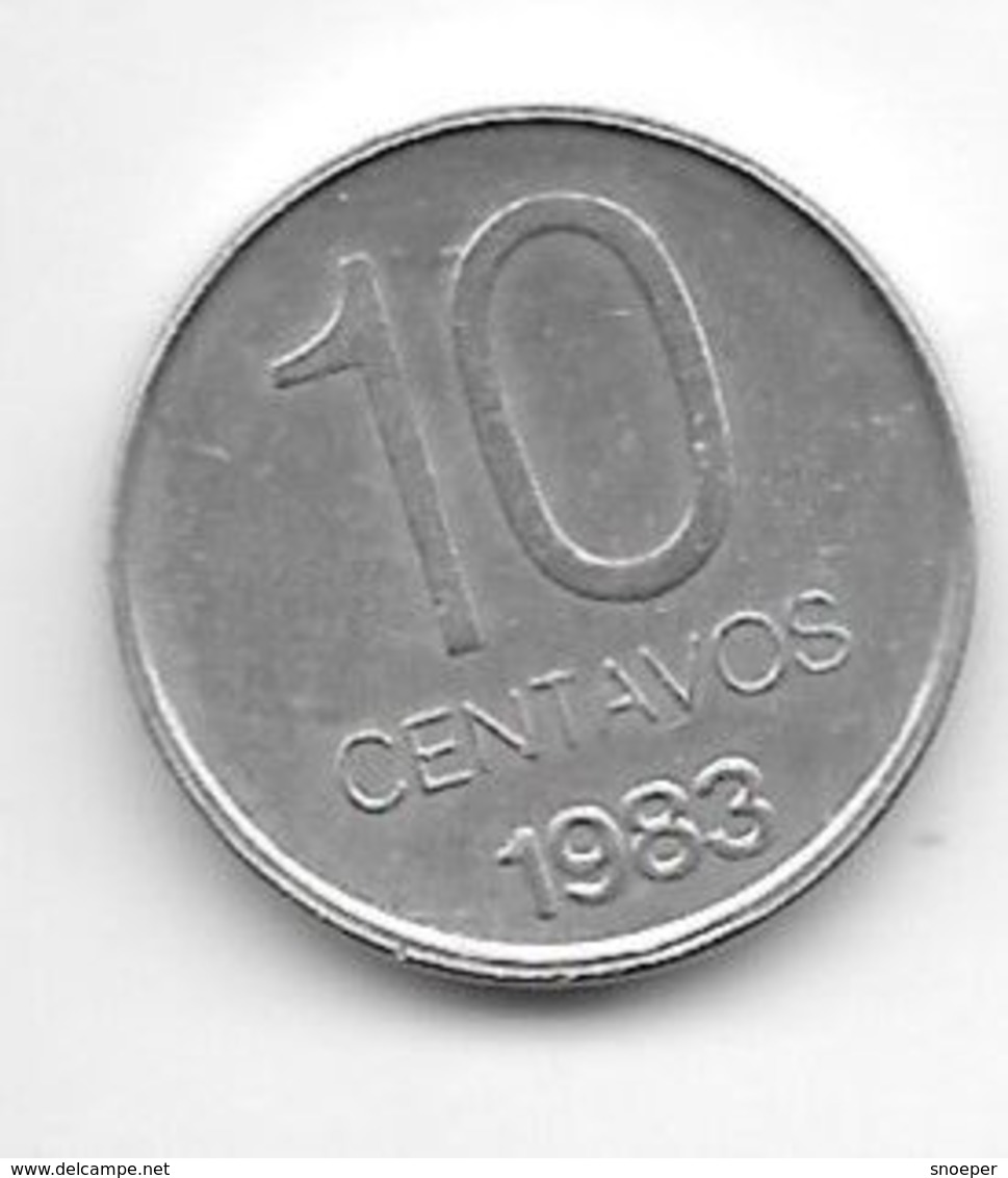 * Argentina  10 Centavos 1983 Km 89  Unc - Argentina