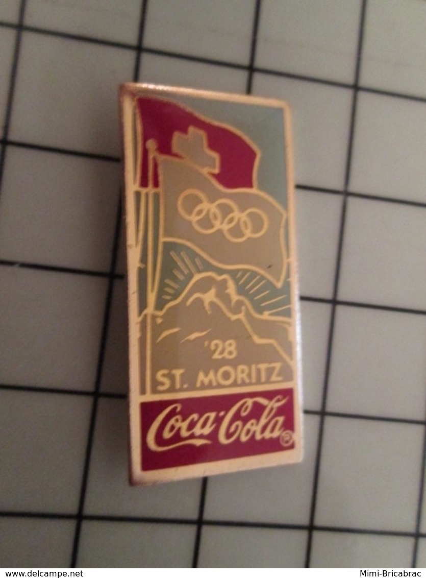 415a Pin's Pins / Rare & Belle Qualité !!! THEME : JEUX OLYMPIQUES / COCA-COLA ST MORITZ 1928 - Juegos Olímpicos