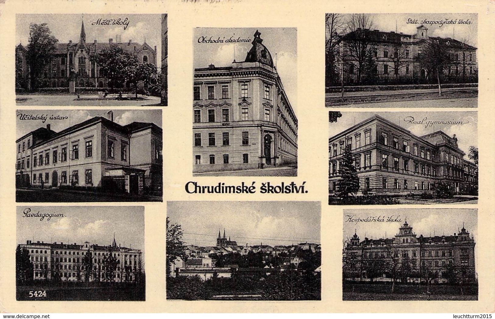 CZECHOSLOVAKIA - ŠKOLSTVÍ CHRUDIMSKÉ 23. II 1939 / T225 - Briefe U. Dokumente