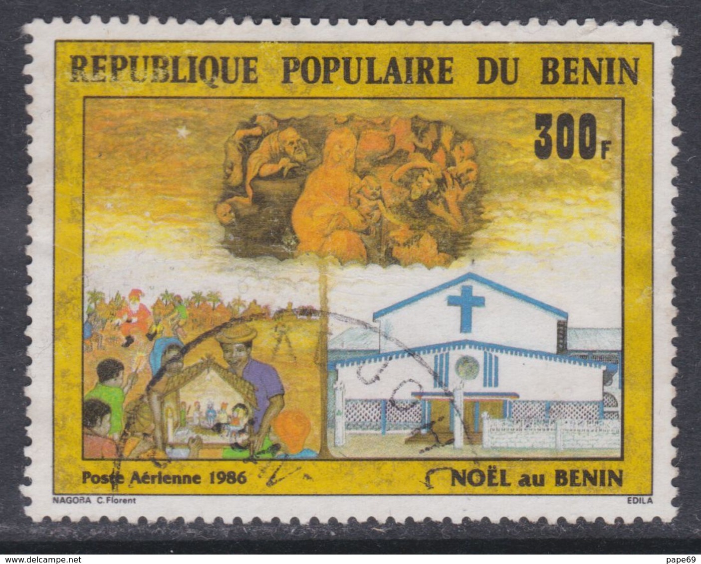 Bénin PA  N° 363  XX Noël  Oblitération Légère, TB - Bénin – Dahomey (1960-...)