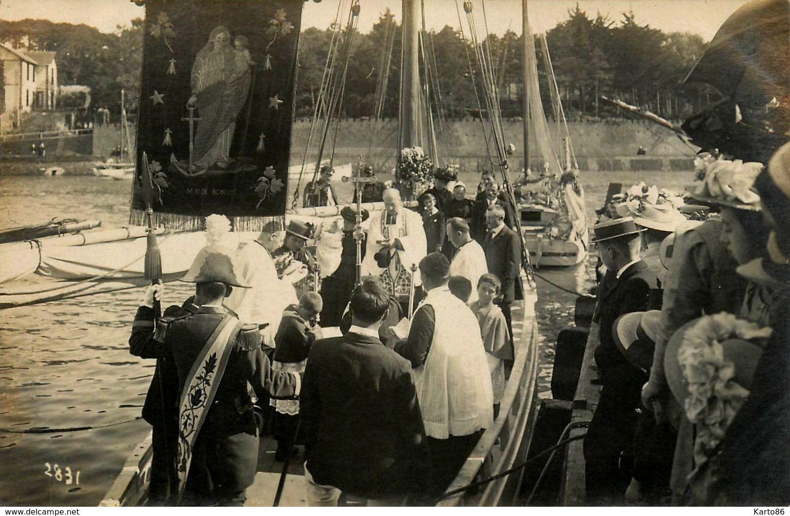 Pornic * RARE Carte Photo ! * Jour De Bénédiction De La Mer * N°2831 * Dietrich ? - Pornic