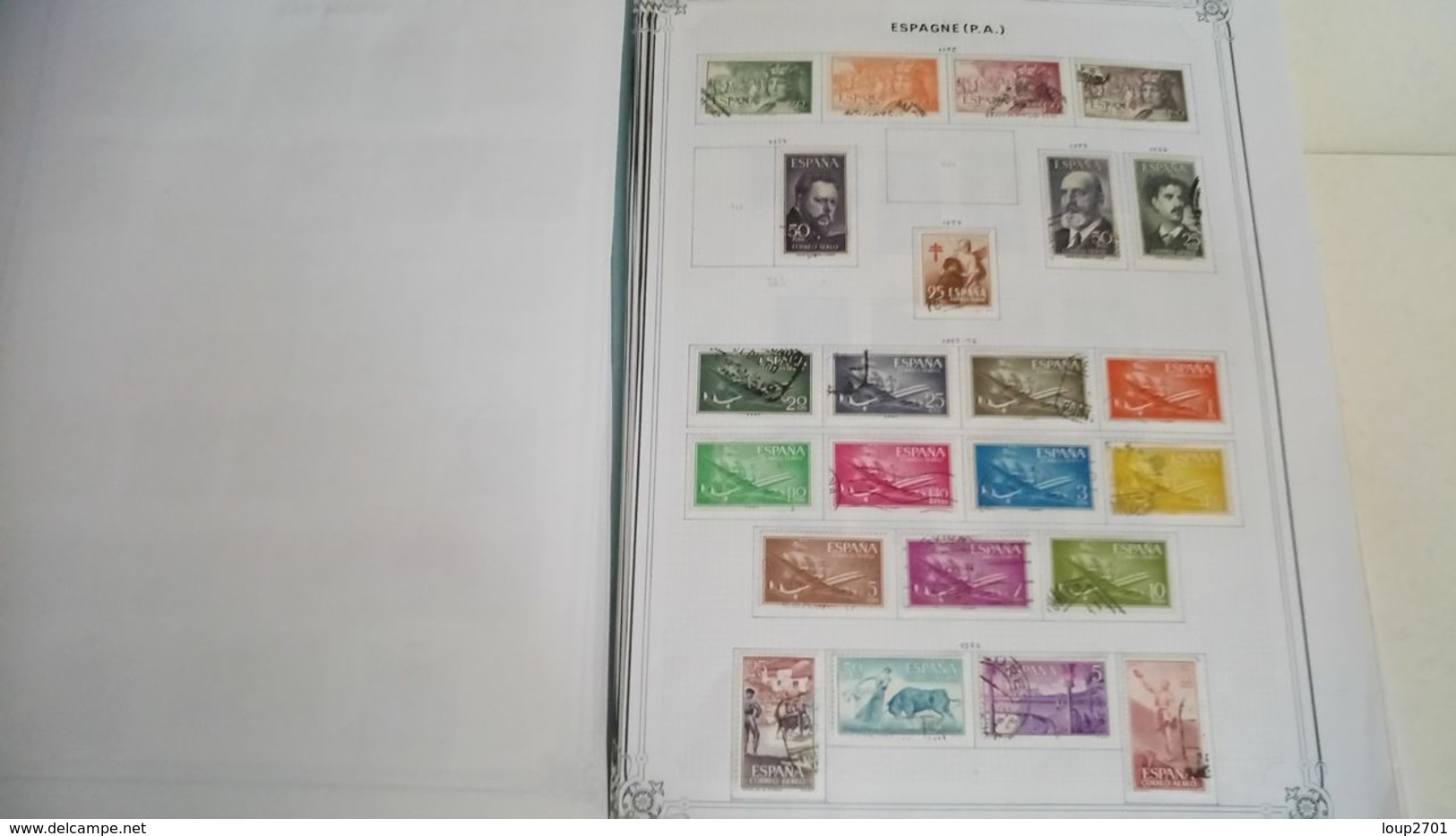 DP034 GROS LOT FEUILLES ESPAGNE NEUFS / OB A TRIER COTE++ DÉPART 10€