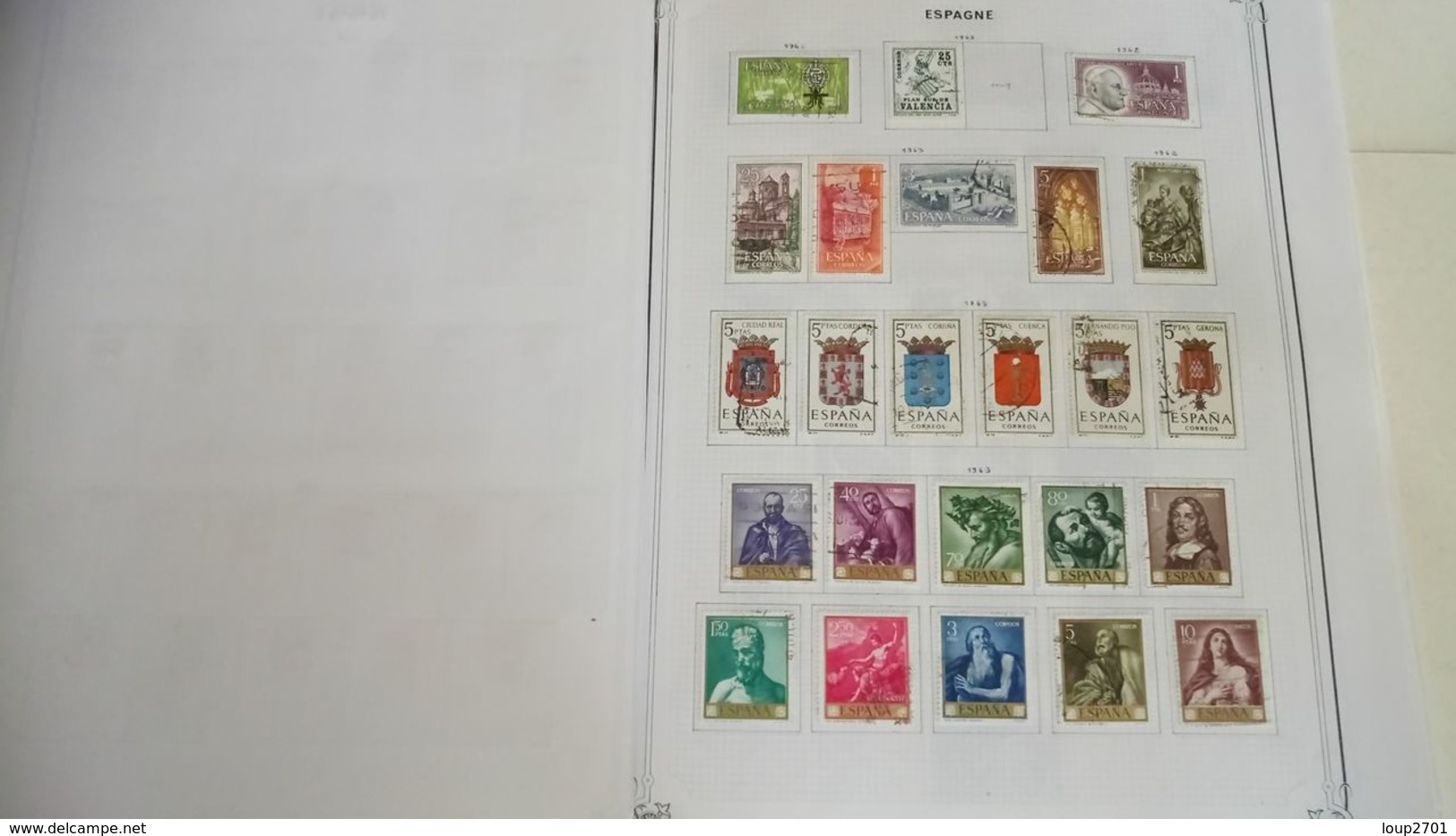 DP034 GROS LOT FEUILLES ESPAGNE NEUFS / OB A TRIER COTE++ DÉPART 10€