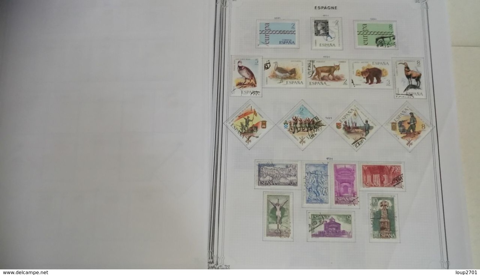 DP034 GROS LOT FEUILLES ESPAGNE NEUFS / OB A TRIER COTE++ DÉPART 10€