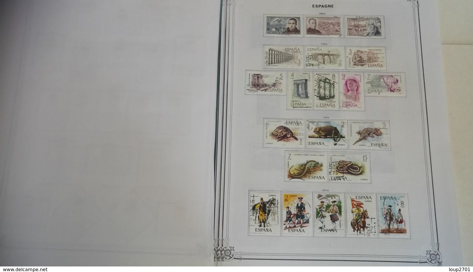 DP034 GROS LOT FEUILLES ESPAGNE NEUFS / OB A TRIER COTE++ DÉPART 10€