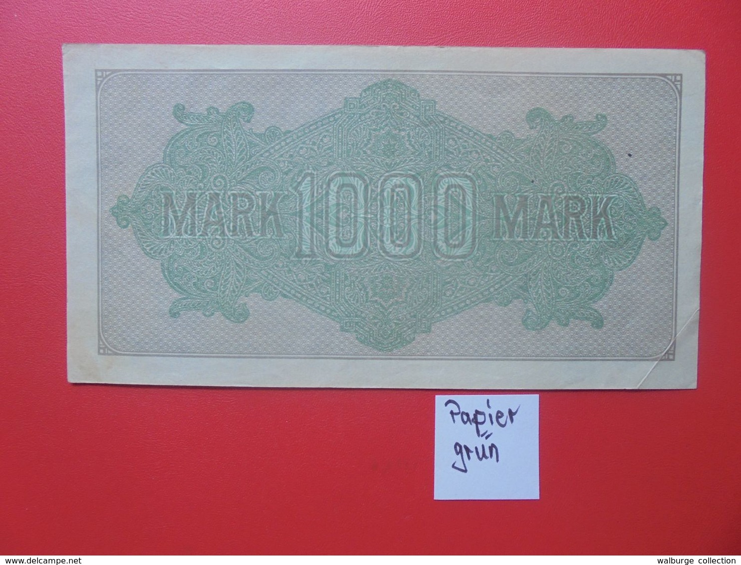 Reichsbanknote 1000 MARK 1922 VARIANTE CIRCULER (B.15) - 1000 Mark