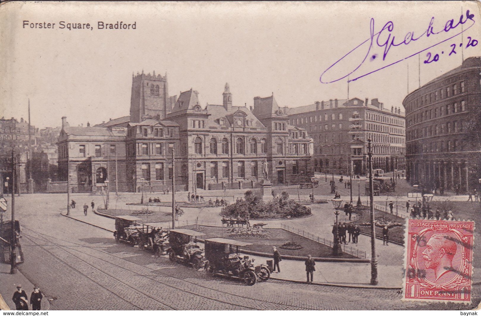 ENG33  ~~  BRADFORD  --  FORSTER SQUARE  --  1920  --  OLDTIMER  --  PHOTO PC - Bradford