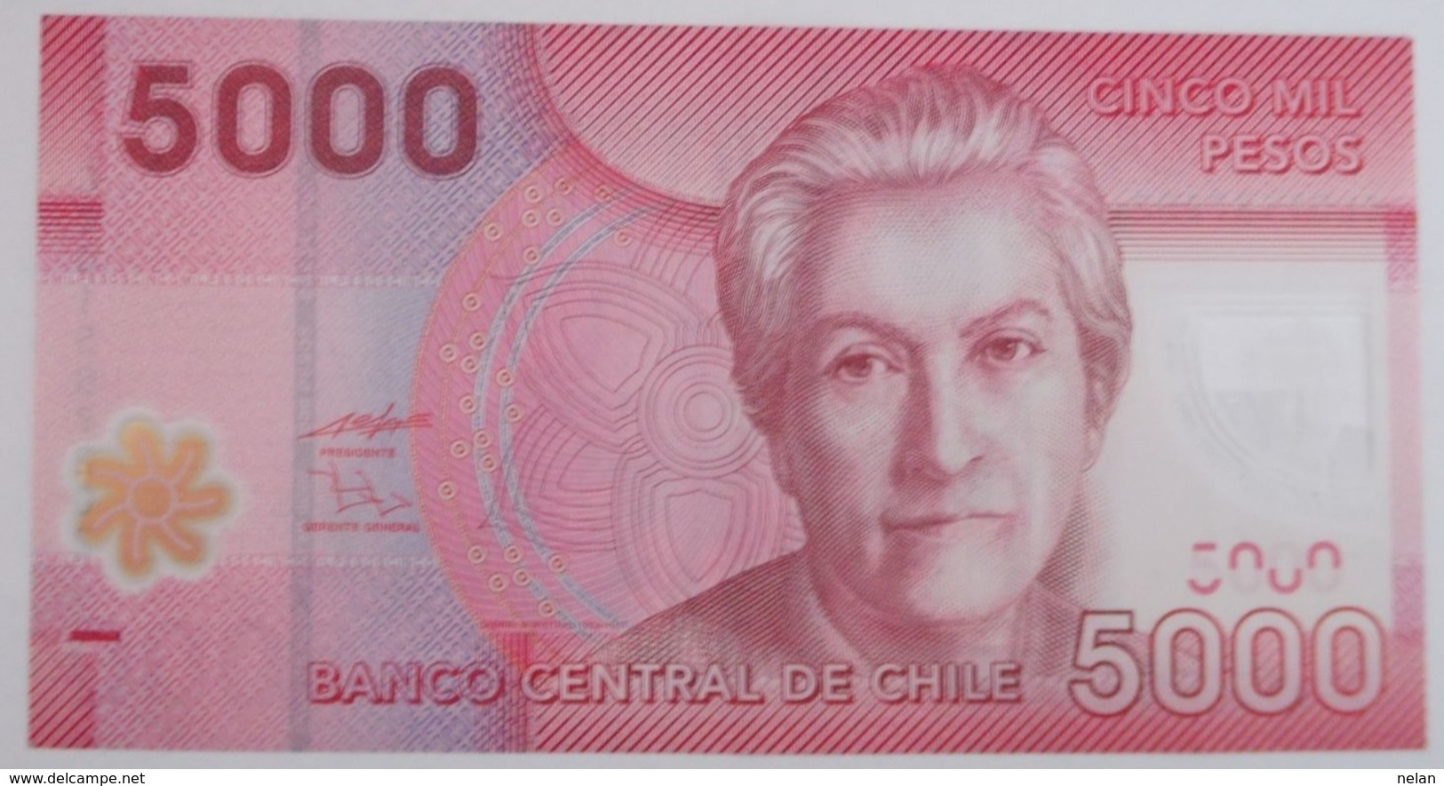 CILE 5000 PESOS 2009 P-163a   POLYMER  XF+ - Chile