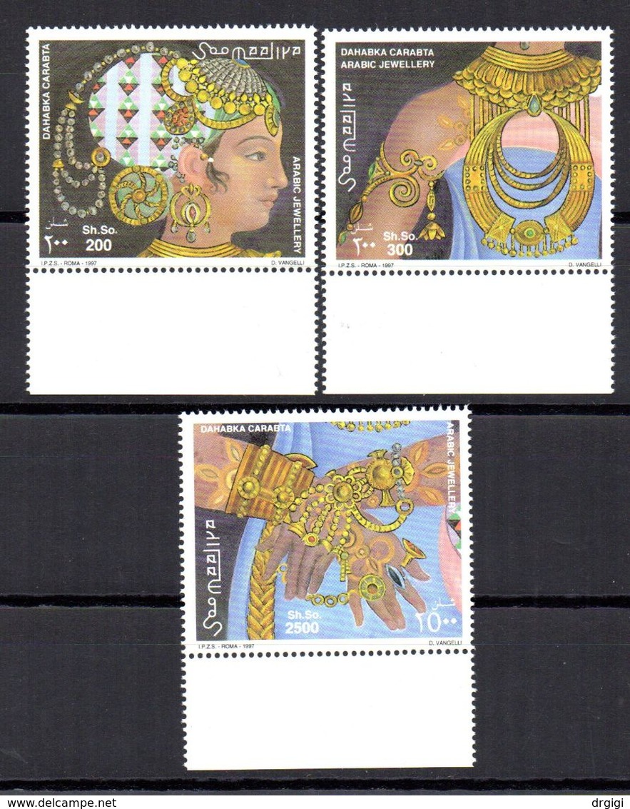 SOMALIA, 1997 - SERIE, SET - GIOIELLI ARABI - JEWELRY - BDF MNH** - Somalie (1960-...)