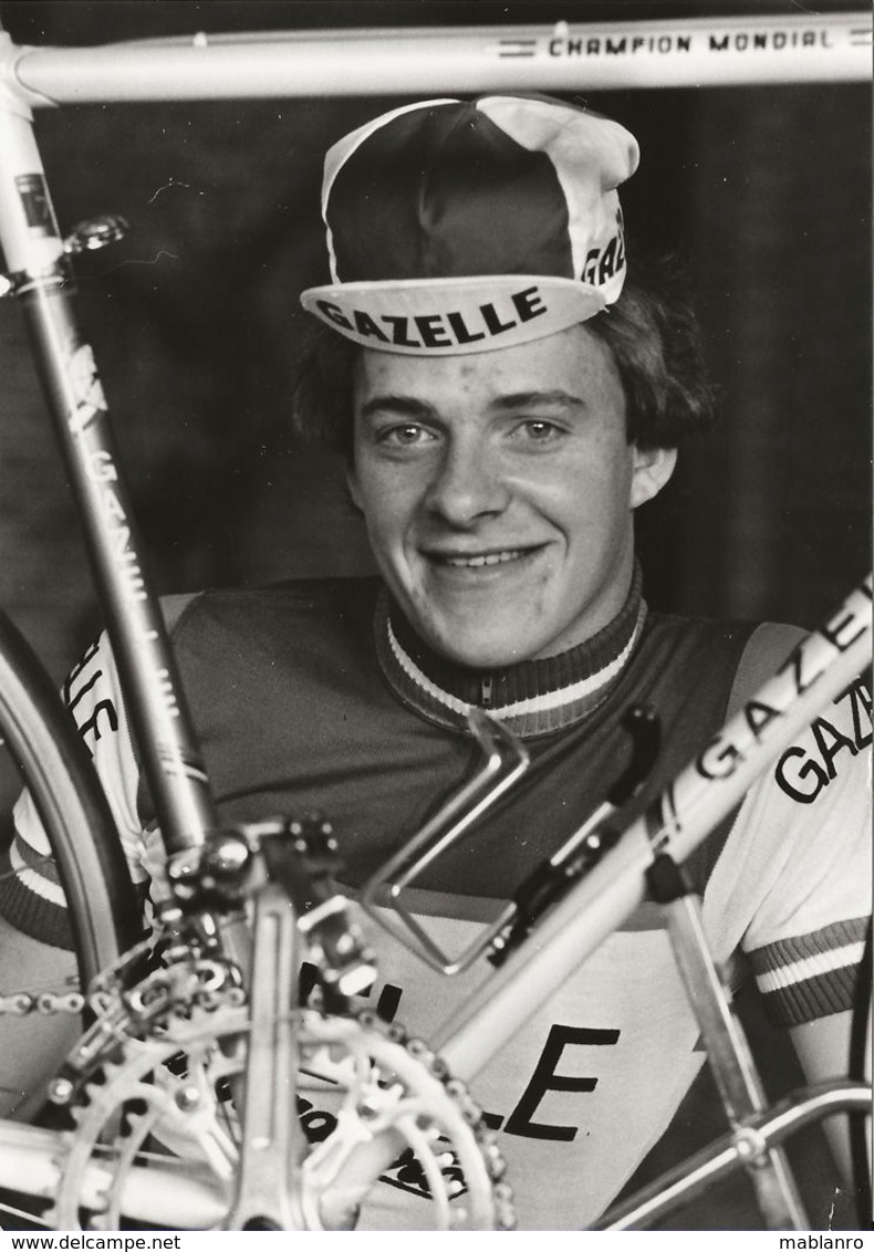 PHOTO PRESSE, COUREUR A IDENTIFIQUER, TEAM GAZELLE 1979 FORMAT 12,7 X 17,7 - Radsport
