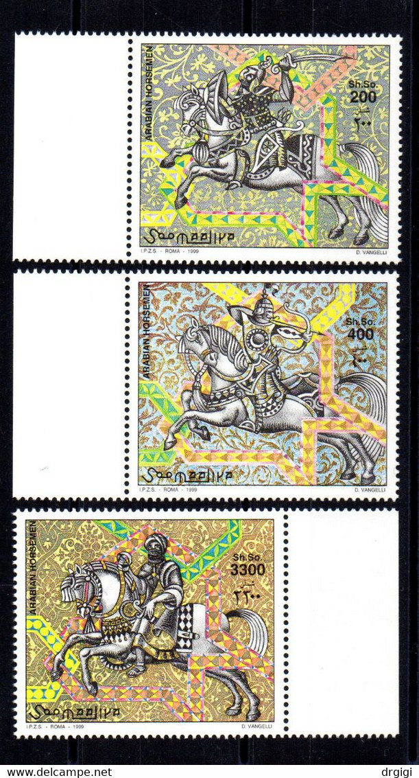 SOMALIA, 1999 - SERIE, SET - CAVALIERI ARABI - HORSEMEN - MNH** - Somalia (1960-...)