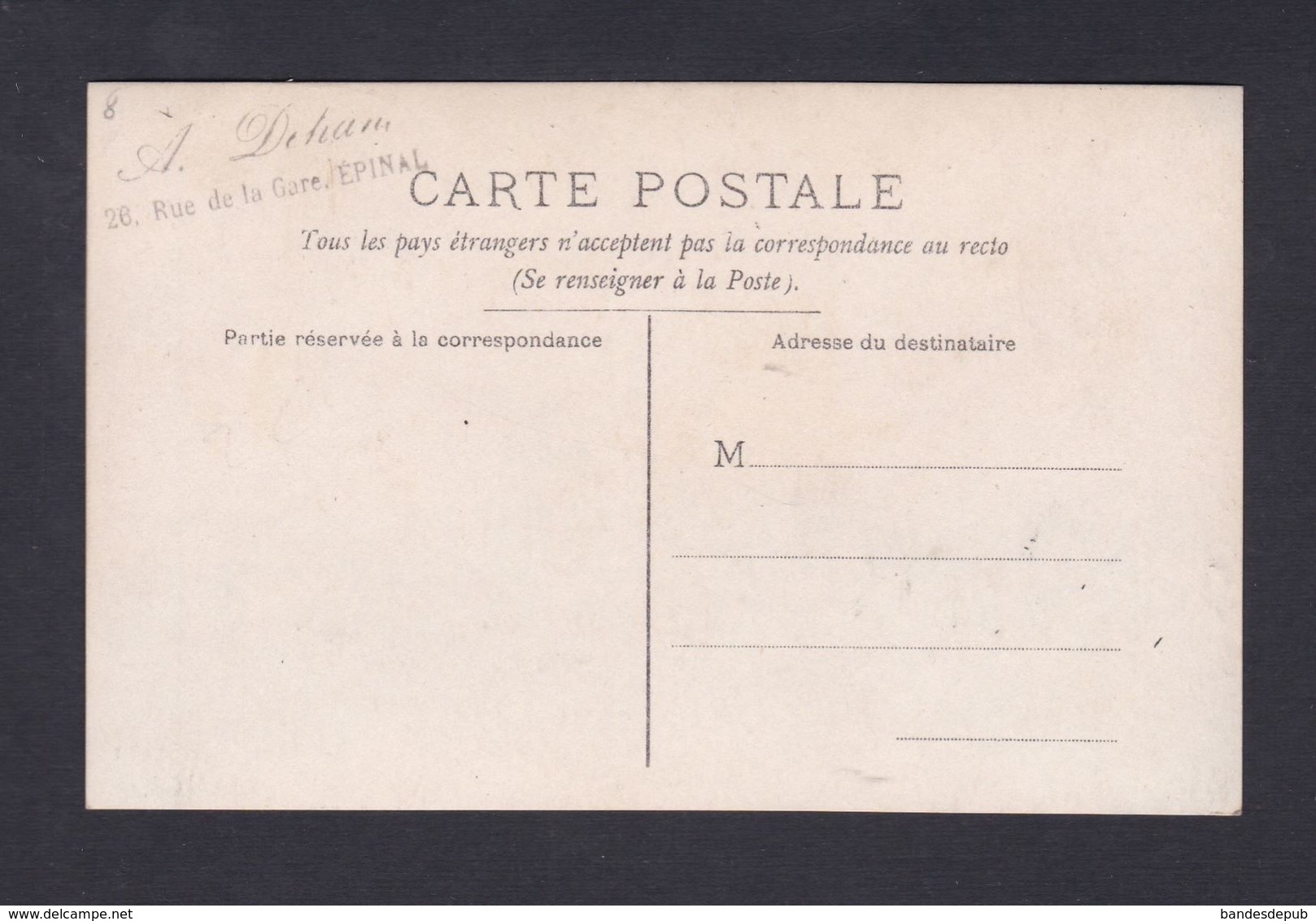 Carte Photo Dehan Epinal Courses Hippiques Bois L'Abbe Prix De La Societe Sportive D' Encouragement (  42400) - Epinal