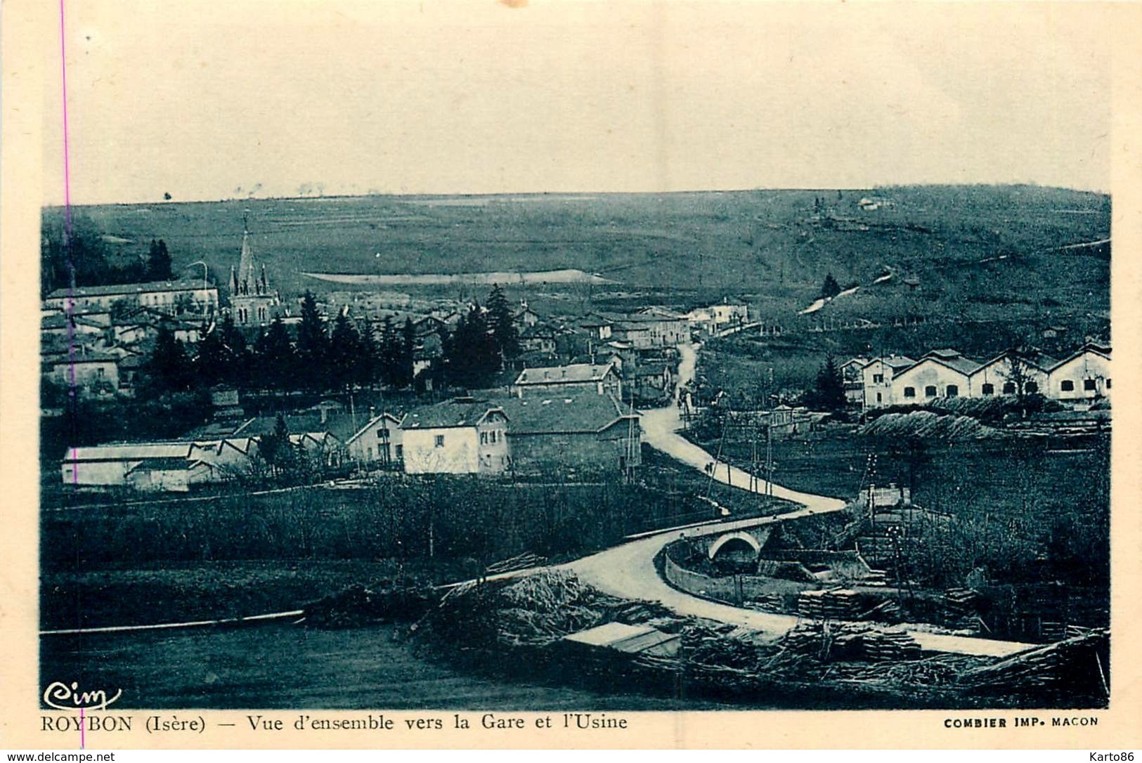 Roybon * Vue D'ensemble Vers La Gare Et L'usine - Roybon