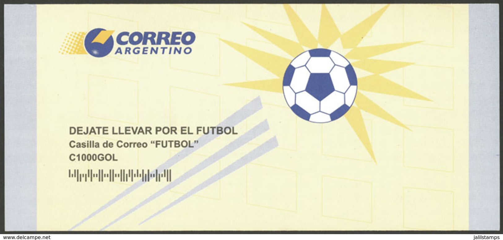 TOPIC FOOTBALL: ARGENTINA: Extremely Rare "contest Envelope" (circa 1998) That Was Sold By The Argentine Post To Take Pa - Autres & Non Classés