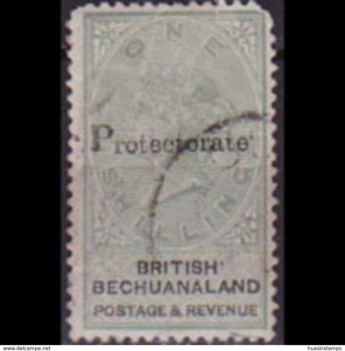 BECHUANALAND 1888 - Scott# 54 Queen Opt. 1s Used Short Perf. - Sonstige & Ohne Zuordnung