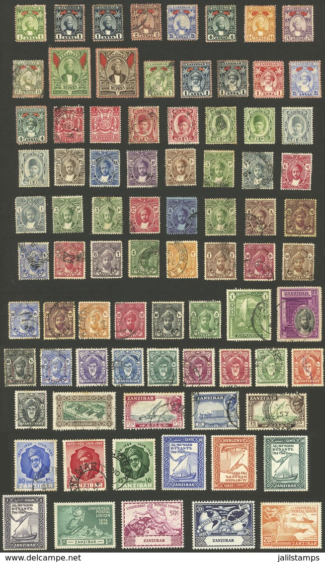 ZANZIBAR: Lot Of Mint (they Can Be Without Gum) Or Used Stamps, Most Of Fine Quality (a Few May Have Minor Defects), Inc - Zanzibar (...-1963)