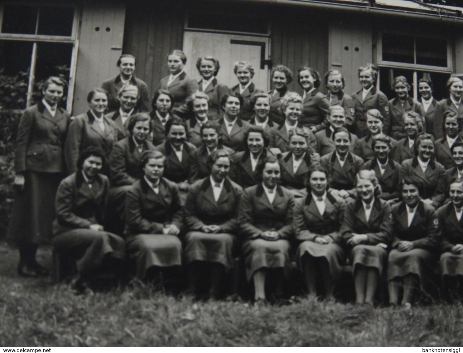 Originales  S/w Gruppenfoto  Bund Deutscher Mädchen - Documents