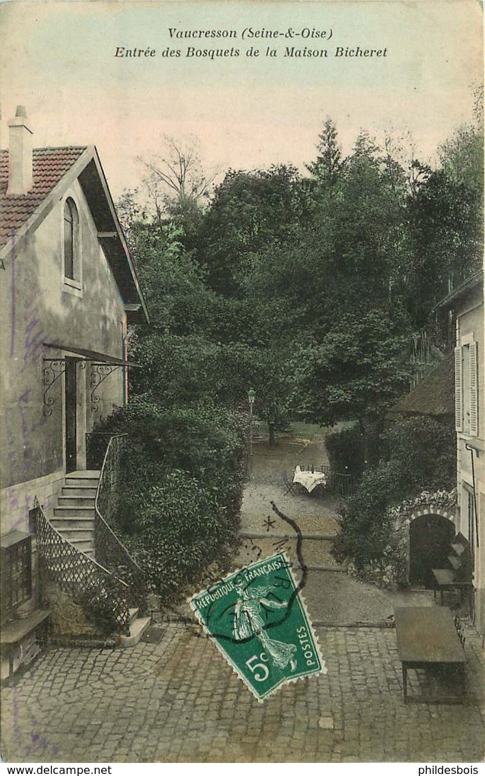 HAUTS DE SEINE  VAUCRESSON  Entrée Des Bosquets De La Maison Bicheret - Vaucresson