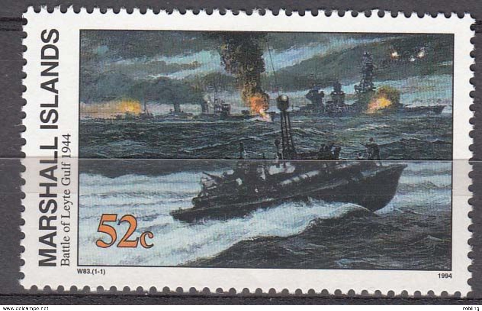 Marshall Islands 1994 WO II Battle Of Leyte Gulf  1944  Michel 557  MNH 28086 - Marshall Islands