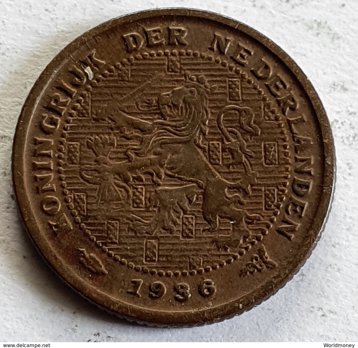 Netherlands ½ Cent 1936 - 0.5 Cent