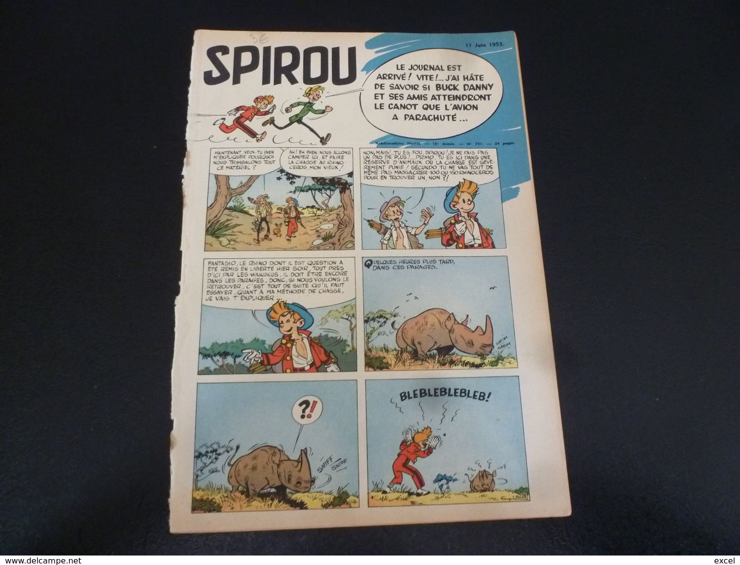 JOURNAL SPIROU 1953 N°791 - Spirou Magazine