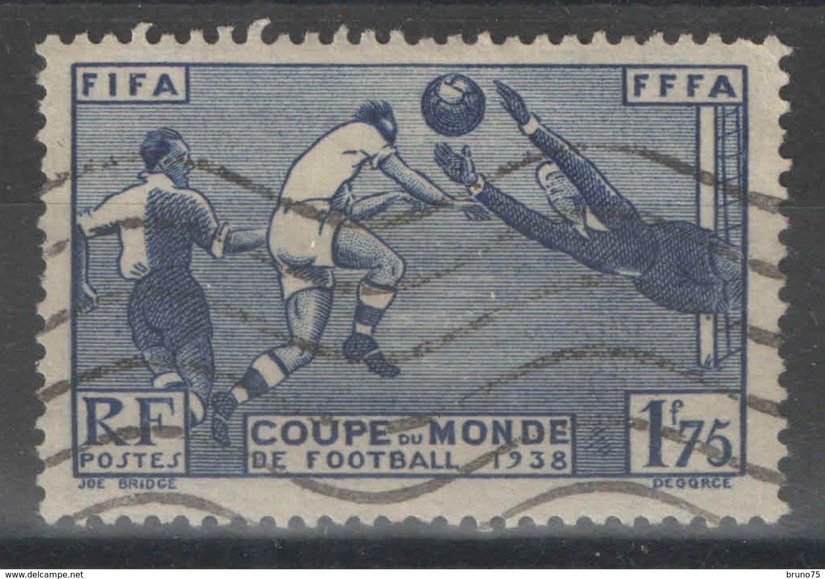 France - YT 396 Oblitéré - 1938 - Football - Coupe Du Monde - World Cup - 1938 – France