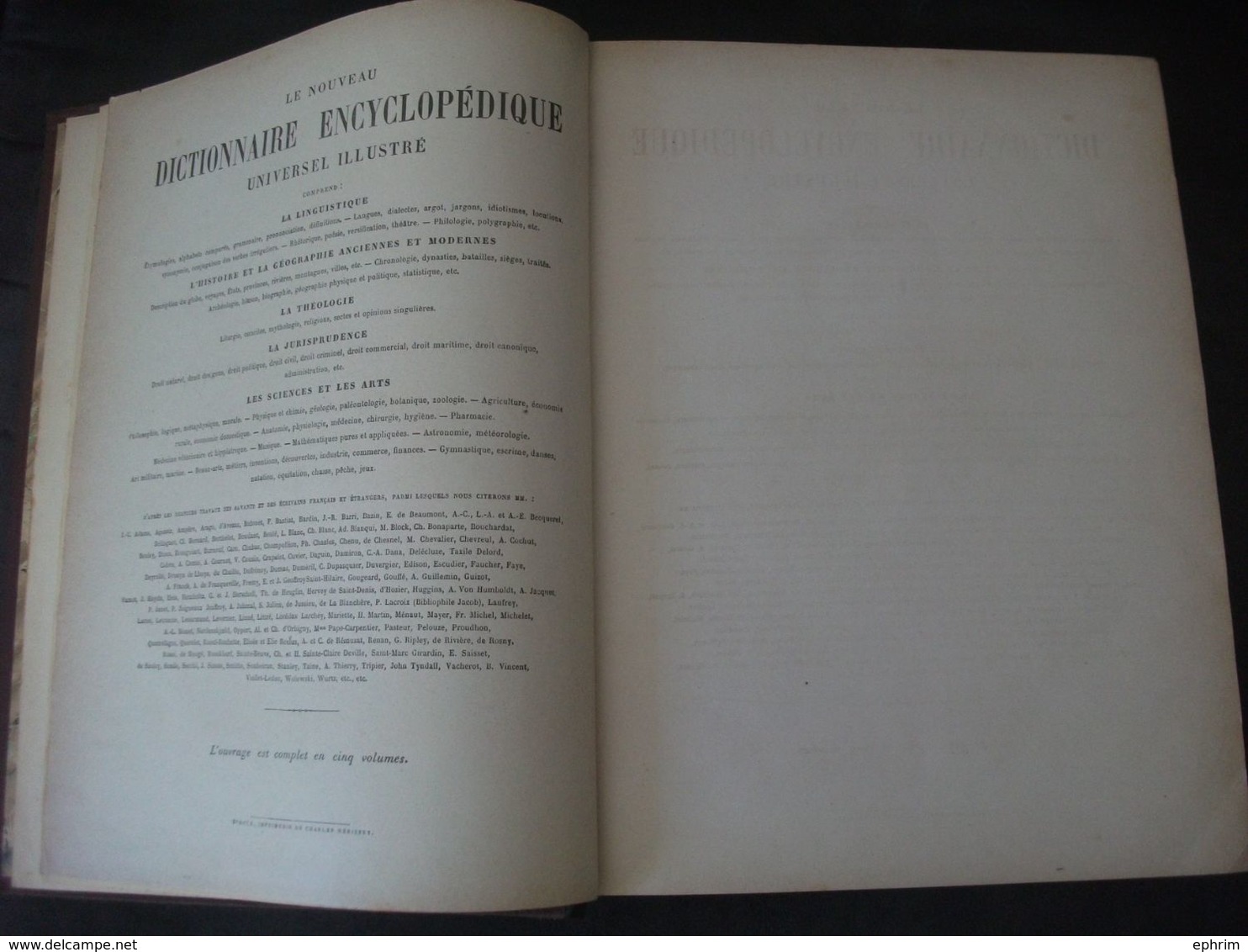 Jules Trousset Nouveau Dictionnaire Encyclopédique Complet 6 Volumes Encyclopédie Carte Géographique Département France - Encyclopaedia