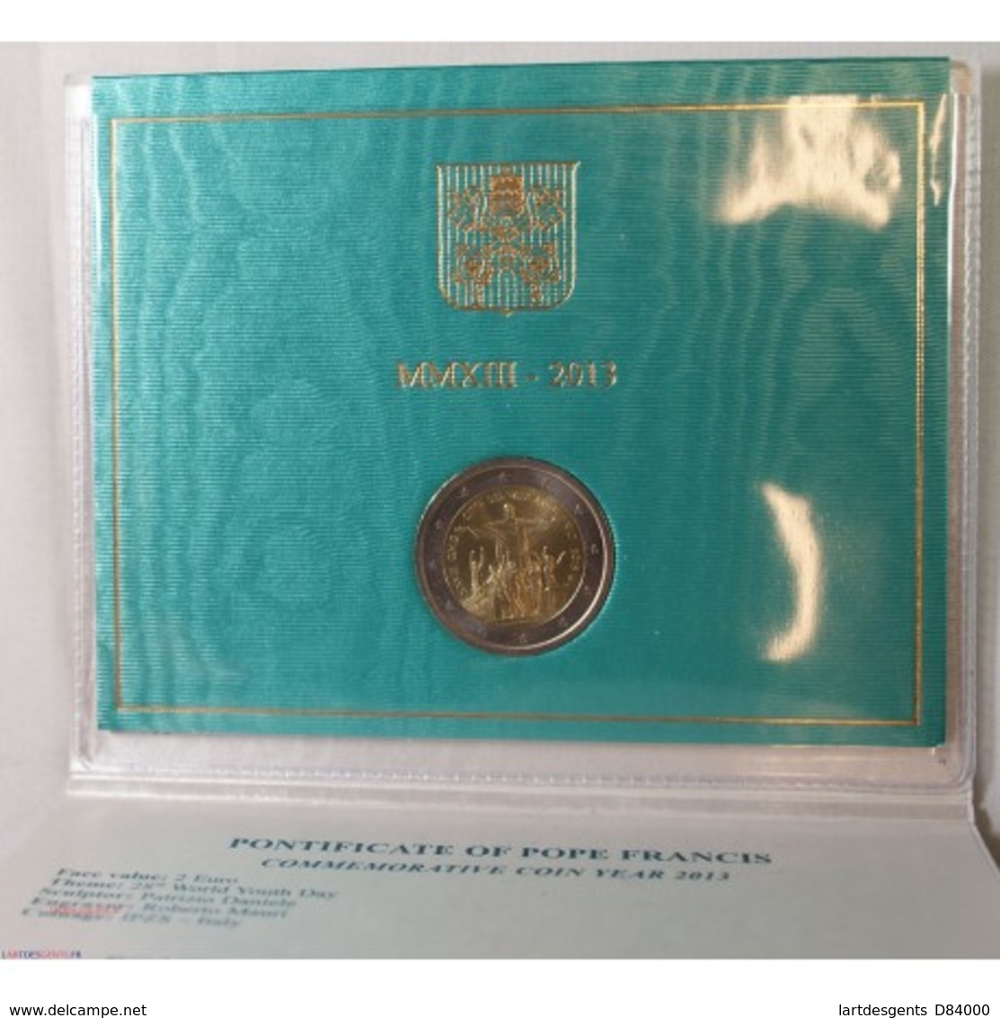 VATICAN EURO - Coffret 2 Euro 2013 Commemorative BU - Vaticano (Ciudad Del)