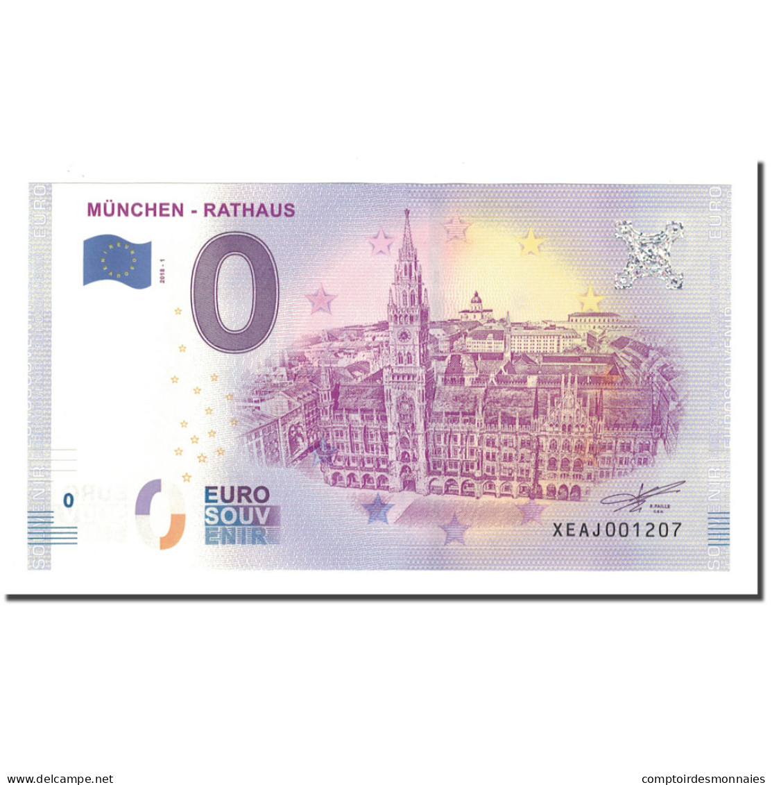 Allemagne, Billet Touristique - 0 Euro, Germany - München - Rathaus - Nouvel - Sonstige & Ohne Zuordnung