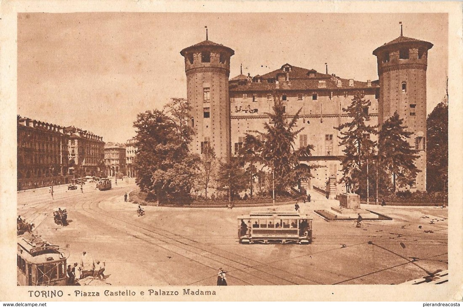 Torino. Piazza Castello E Palazzo Madama. Viaggiata 1926 - Palazzo Madama