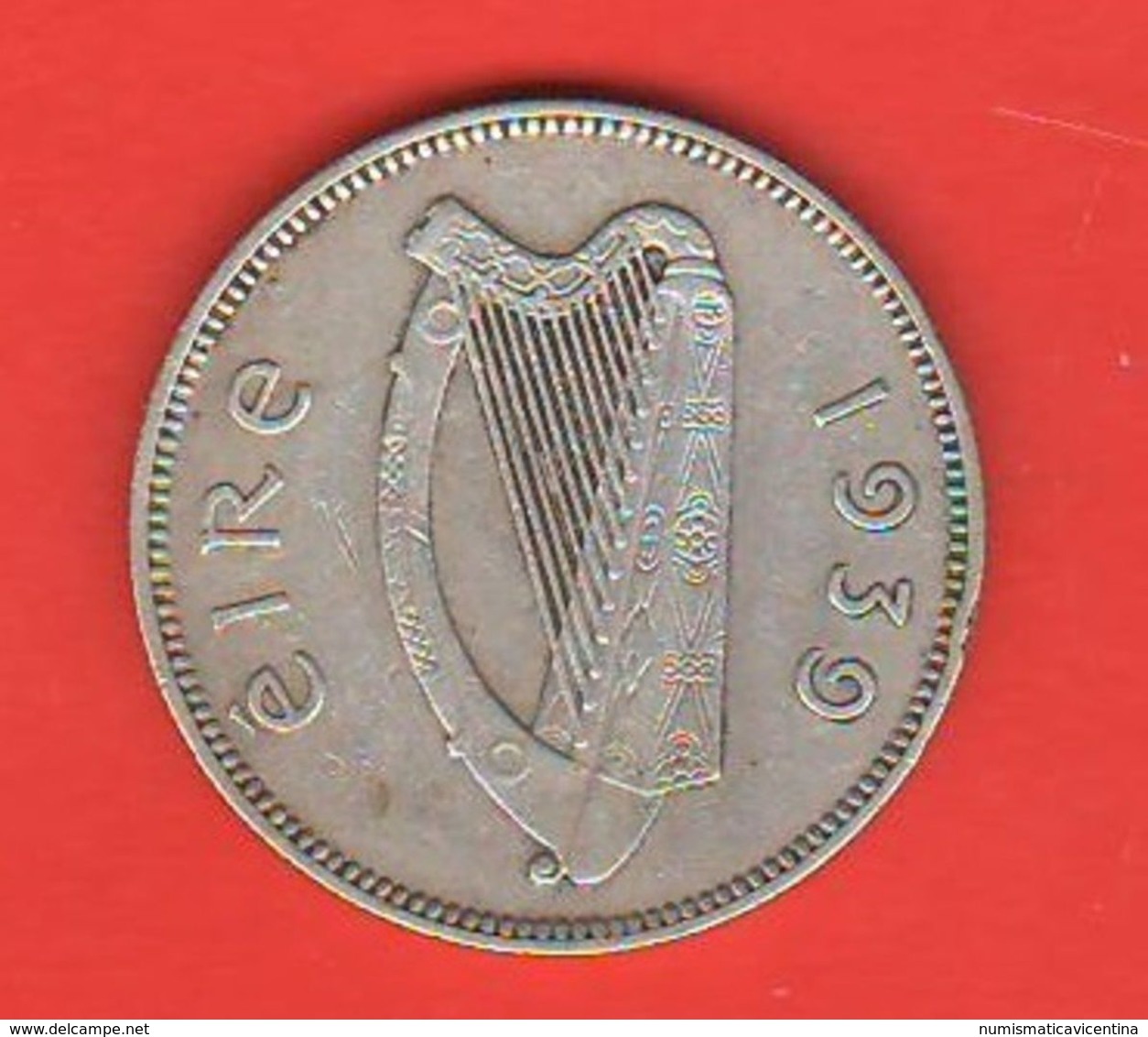 Irlanda 1 Scellino 1939 One Shilling Eire Bull Toro Taureau - Ireland