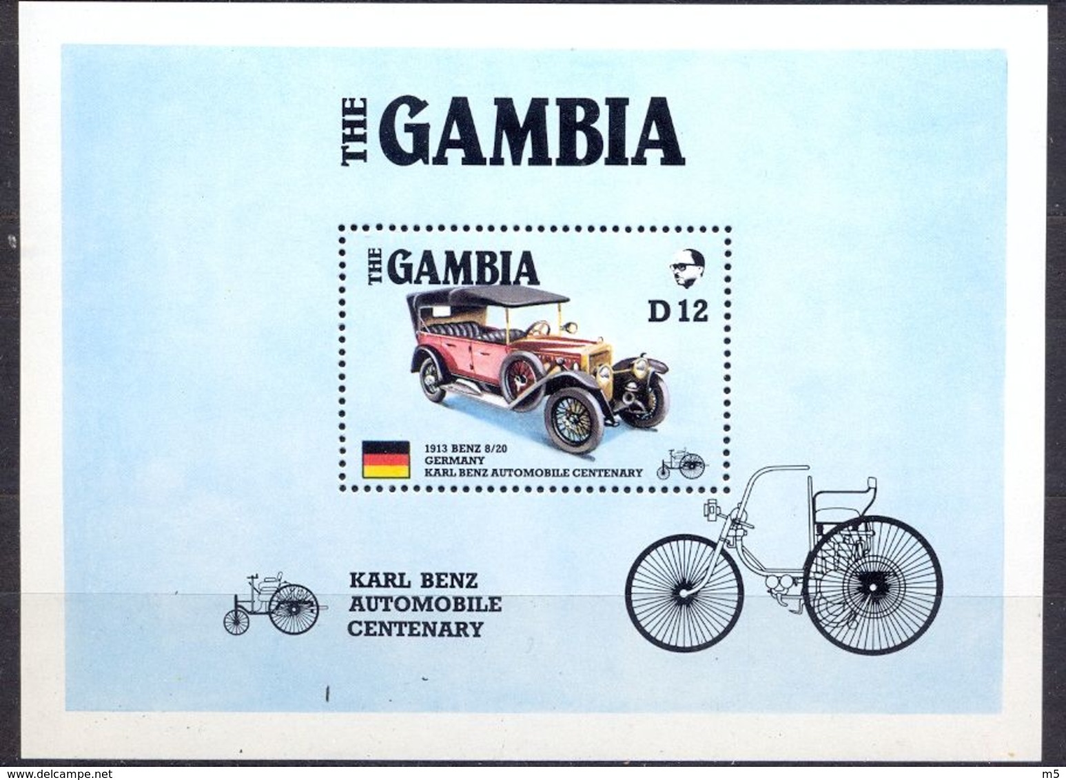 GAMBIA - MNH - CARS - MI.NO.BL 25 - CV = 11 € - Gambie (1965-...)