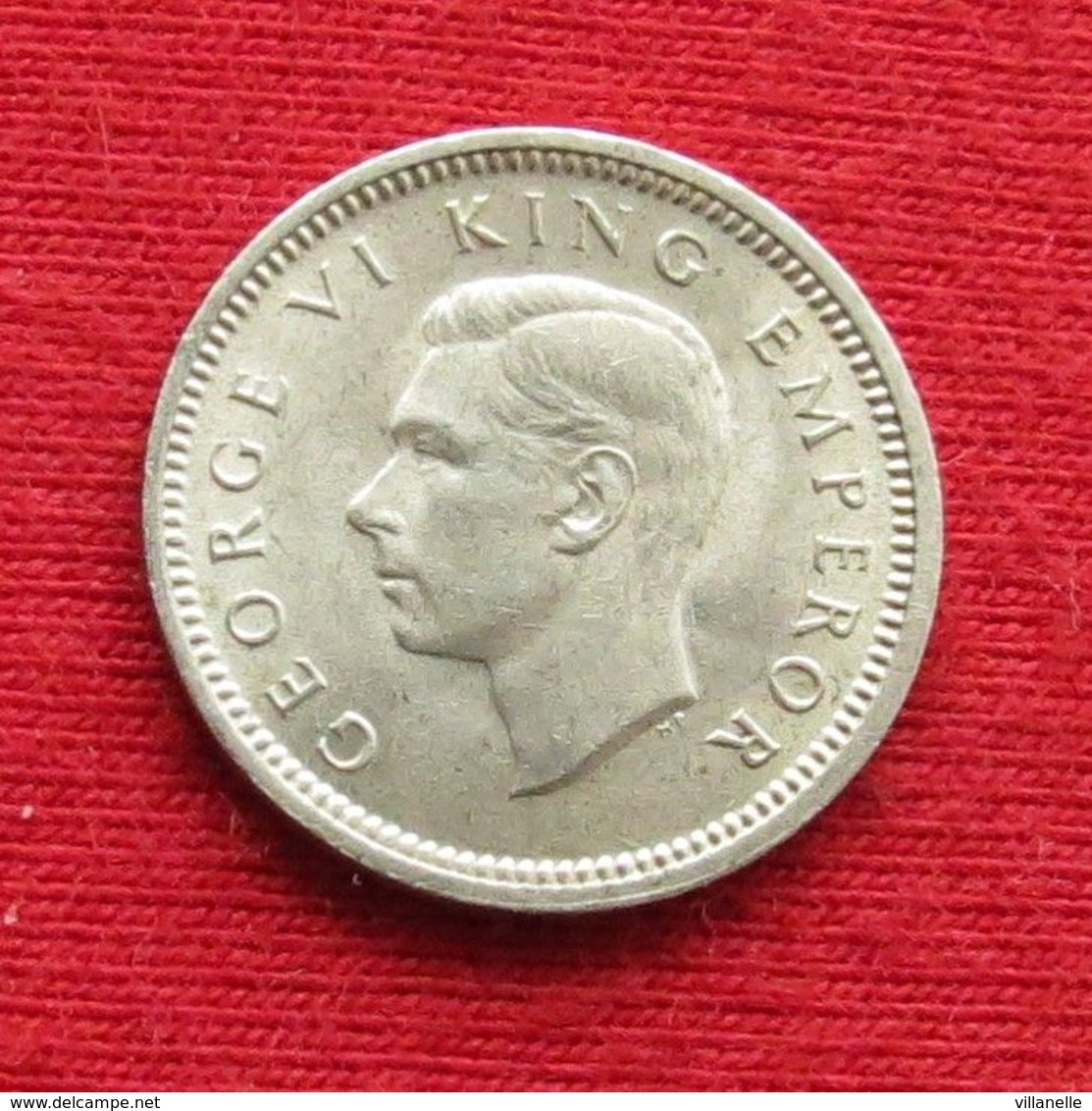 New Zealand 3 Pence 1944 KM# 7 Lt 98 Silver  Nova Zelandia Nuova Zelanda Nouvelle Zelande - Nueva Zelanda