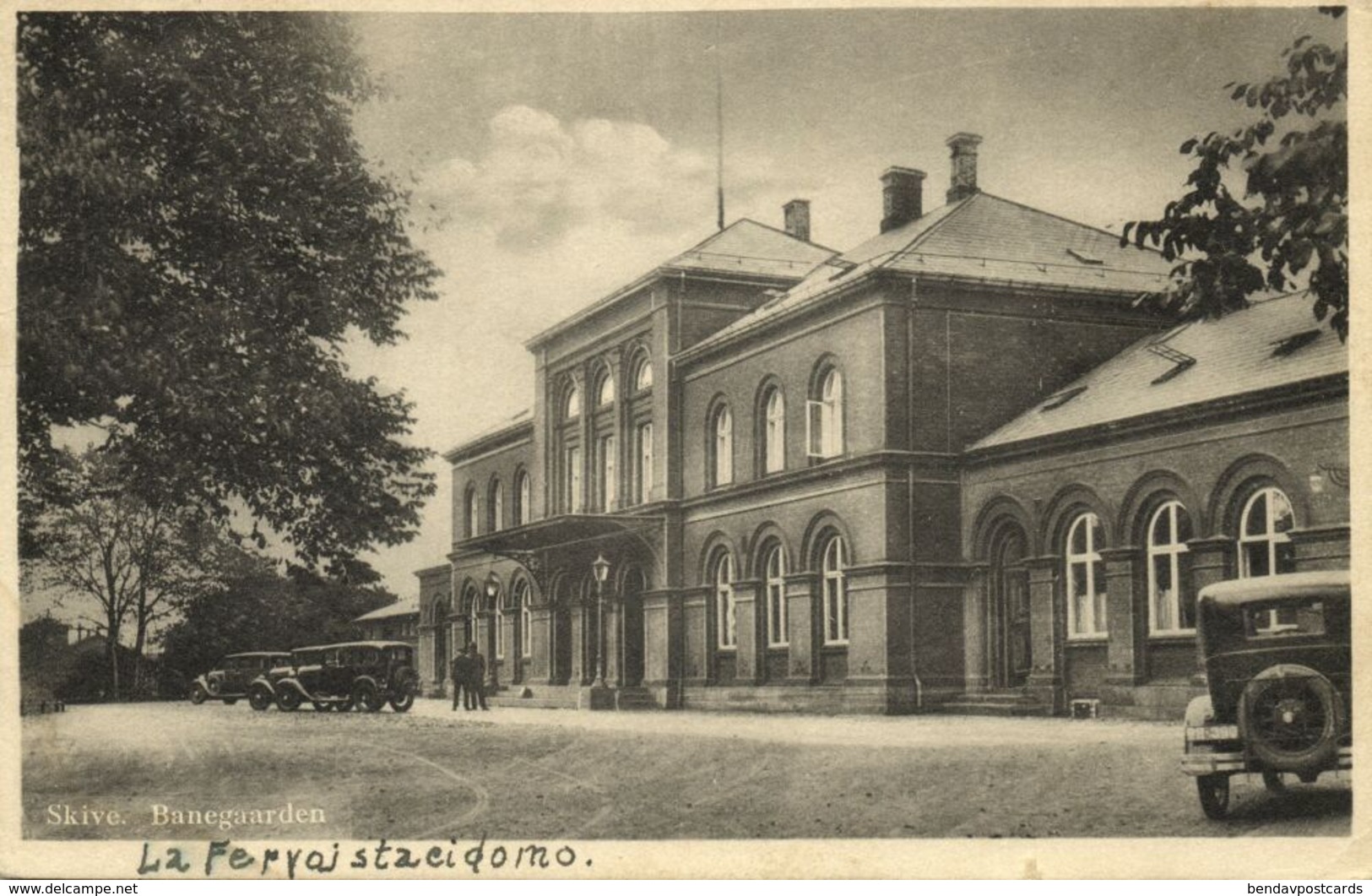 Denmark, SKIVE, Banegaarden, Railway Station (1940) Postcard - Denemarken