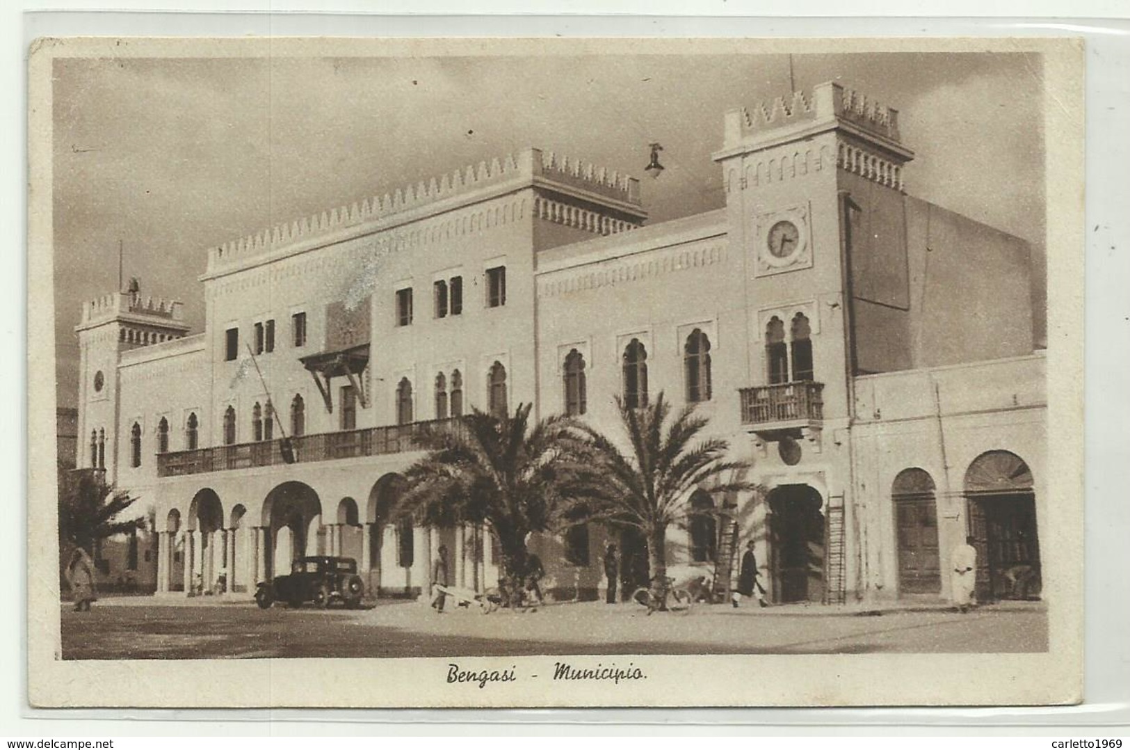 BENGASI - MUNICIPIO  1939   VIAGGIATA  FP - Libyen