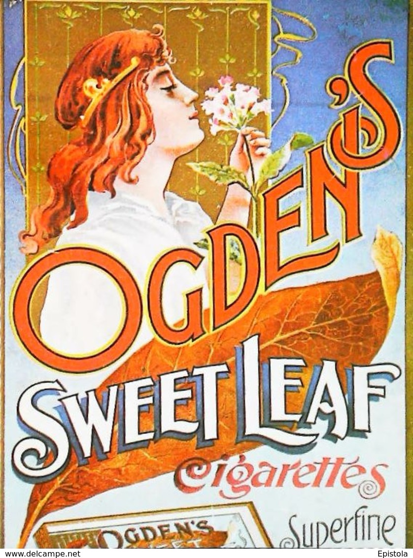 Carte Postale  Publicité   Cigarette  Ogden 's  Femme   Illustration  Reproduction - Fuma Sigarette