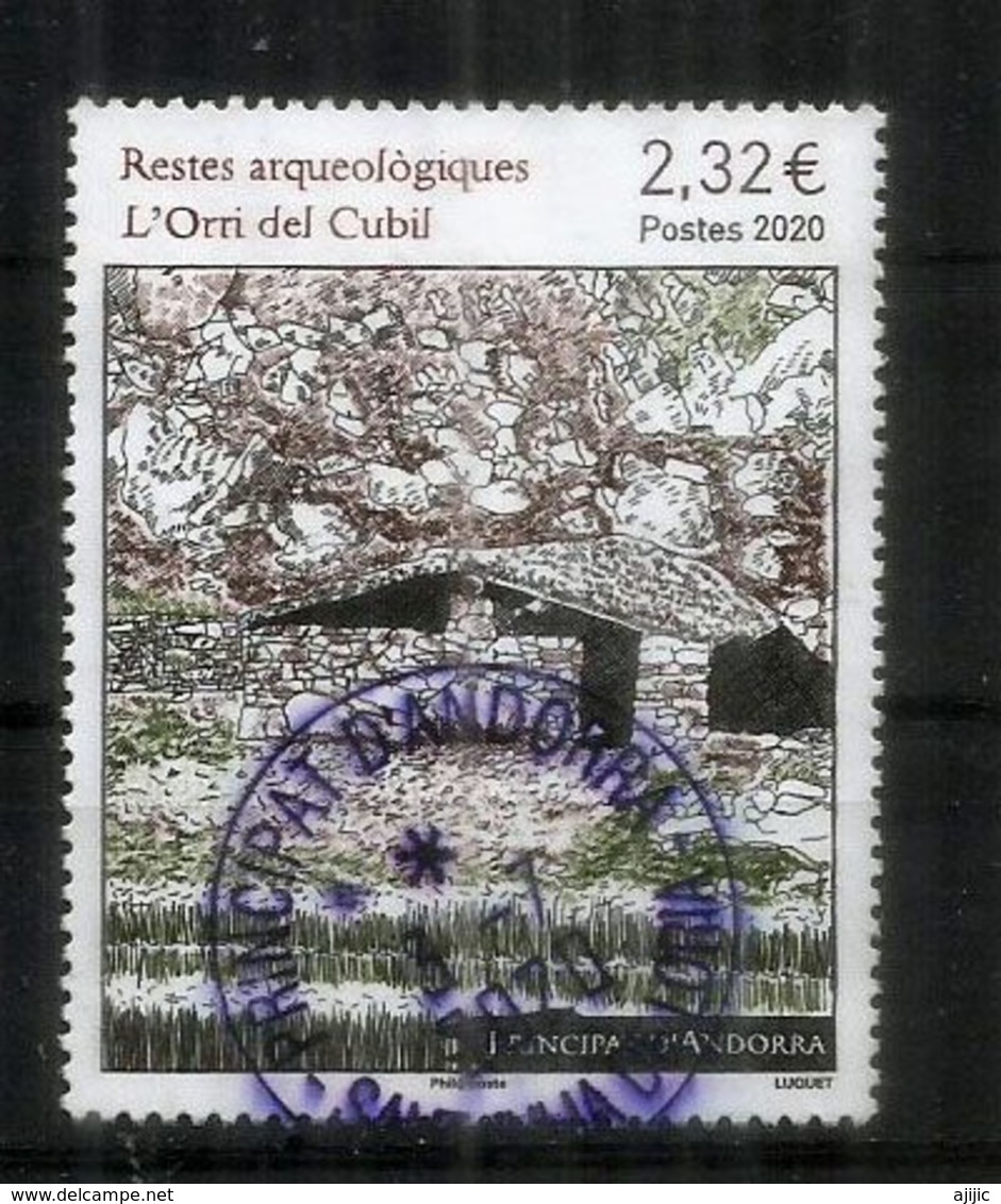 2020.ANDORRA.Fouilles Archéologiques, Cabaña Del Cubil. Archéologie De Haute Montagne. Timbre Oblitéré., 1 ère Qualité. - Used Stamps