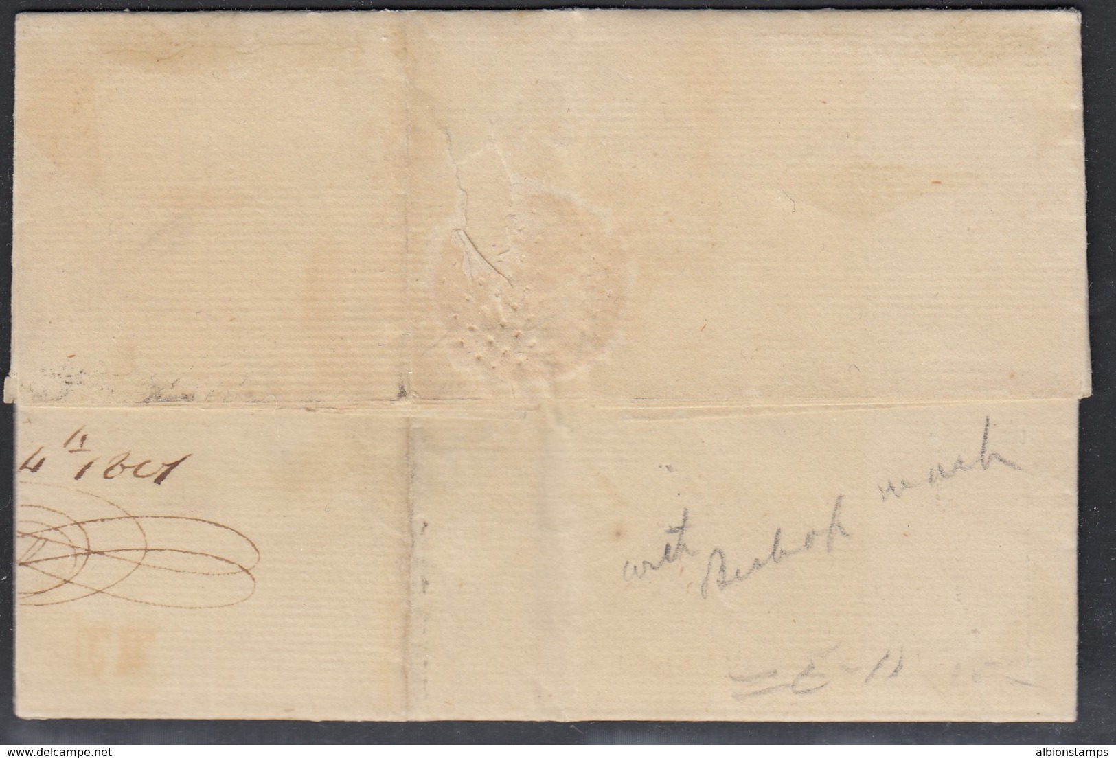 1801 Boston Straightline With Bishop Mark To Israel Whelen In Philadelphia - …-1845 Préphilatélie