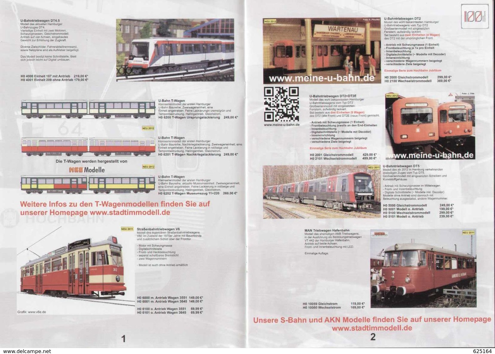 Catalogue STADT IM MODELL 2012  HO O N Metro & Bus - Allemand