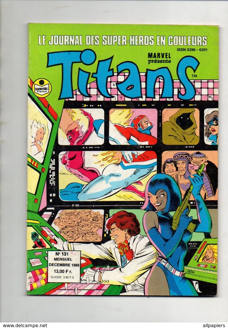 Titans N°131 Les Nouveaux Mutants - Les Vengeurs De La Côte Ouest - Excalibur De 1989 - Titans