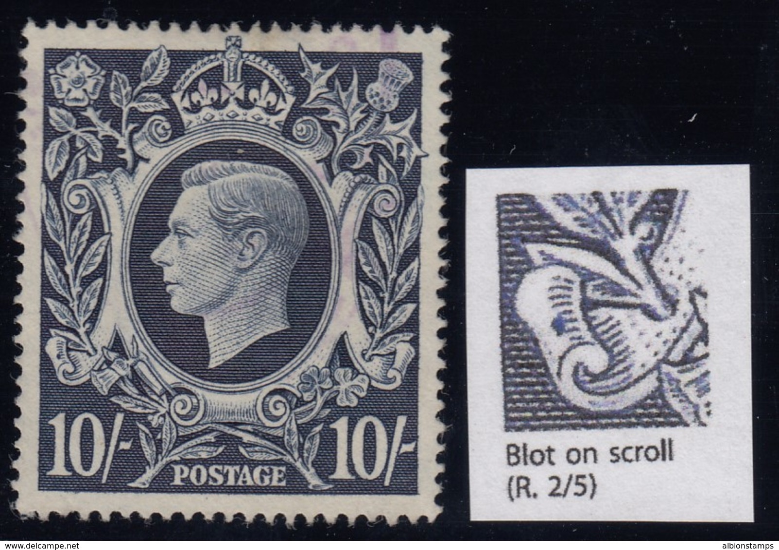 Great Britain, SG 478ab, Used "Blot On Scroll" Variety - Usati